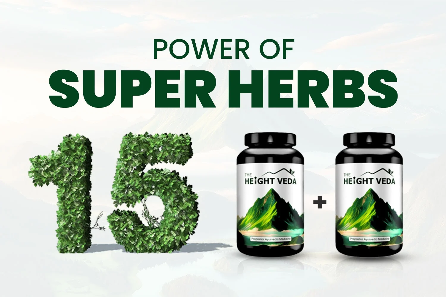 Height Veda Power Of 15 Herbs